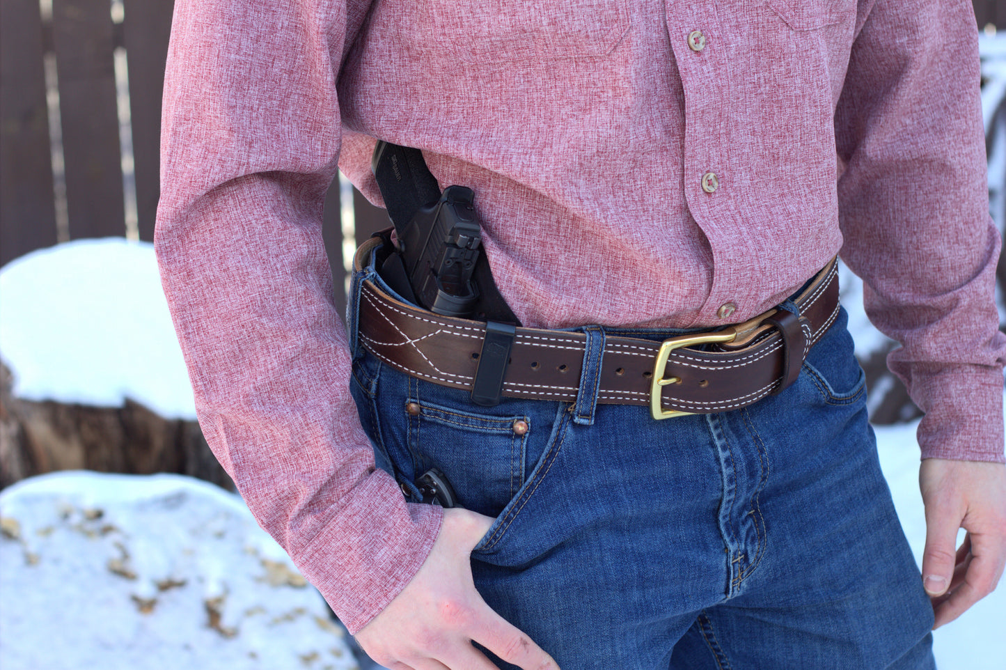 The "Gunslinger" Concealed Carry Belt