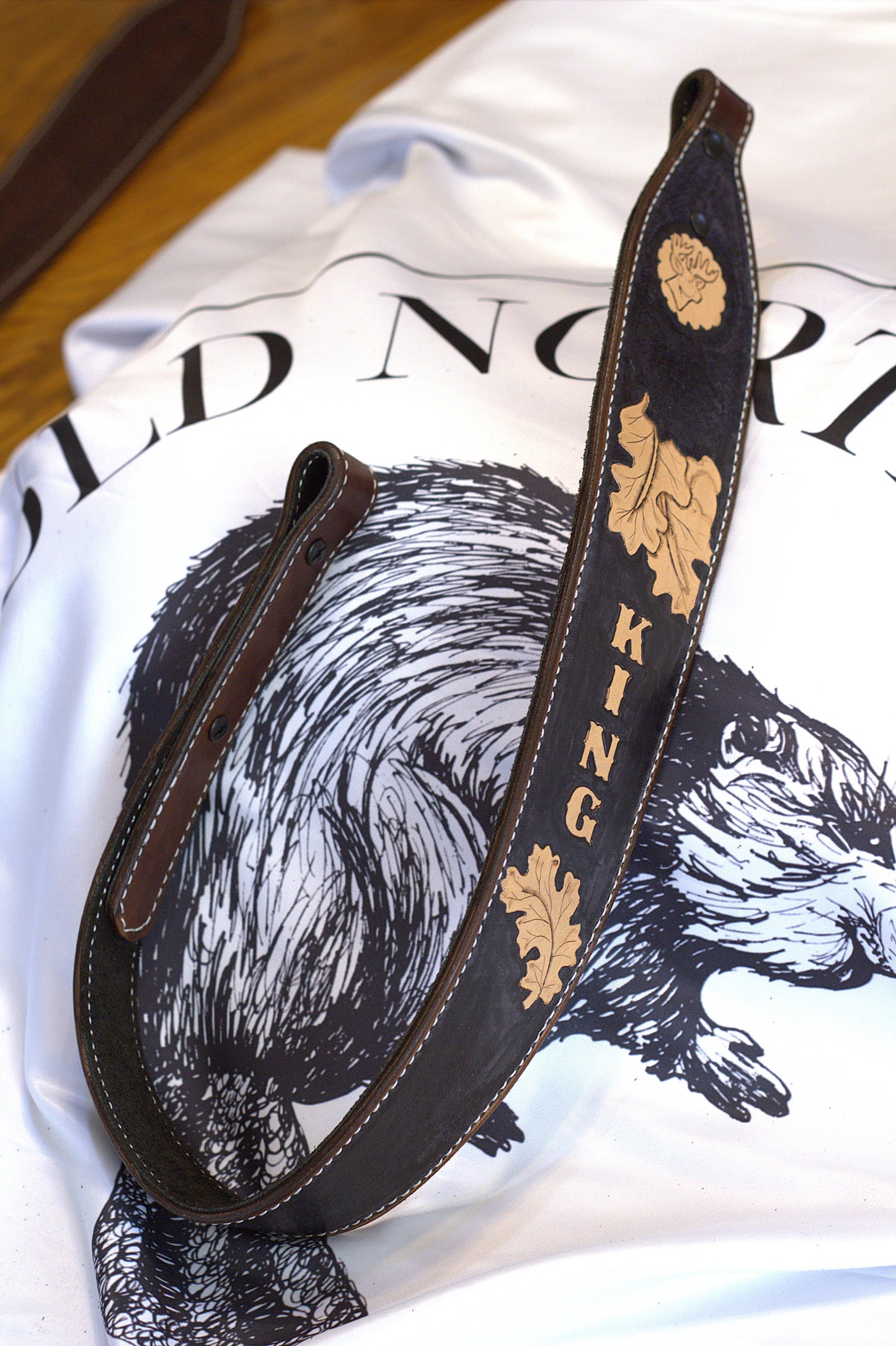 Custom Sling with Oak Leaf design