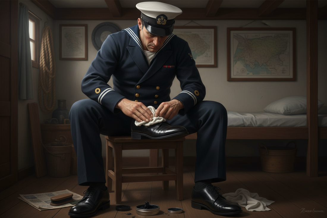 How to Polish Your Dress Shoes or Boots like a Sailor.